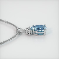 1.49 Ct. Gemstone Pendant, 18K White Gold 3