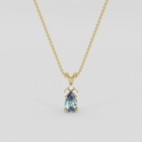 0.41 Ct. Alexandrite Pendant, 10K Yellow Gold 1
