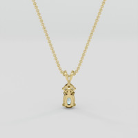0.41 Ct. Alexandrite Pendant, 10K Yellow Gold 4