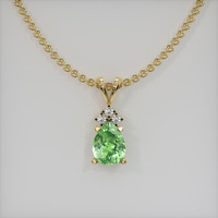 1.08 Ct. Gemstone Pendant, 14K Yellow Gold 1