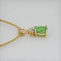 1.08 Ct. Gemstone Pendant, 14K Yellow Gold 3