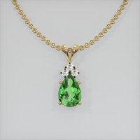 1.70 Ct. Gemstone Pendant, 14K Yellow Gold 1