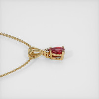 1.01 Ct. Ruby Pendant, 14K Yellow Gold 3