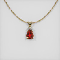 1.18 Ct. Ruby Pendant, 14K Yellow Gold 1