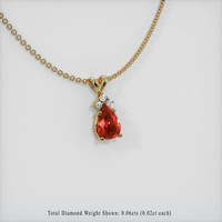 1.18 Ct. Ruby Pendant, 14K Yellow Gold 2