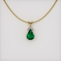 Emerald Pendant 3.95 Ct. 18K Yellow Gold Preview