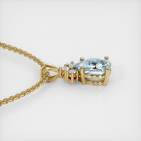 1.65 Ct. Gemstone Pendant, 18K Yellow Gold 3