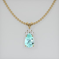 1.83 Ct. Gemstone Pendant, 18K Yellow Gold 1