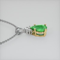 1.70 Ct. Tsavorite Garnet Pendant, 18K Yellow & White 3