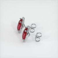 Ruby Earrings 4.15 Ct.Tw.Total Carat Weight Platinum 950 Preview