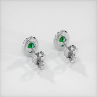 <span>0.48</span>&nbsp;<span class="tooltip-light">Ct.Tw.<span class="tooltiptext">Total Carat Weight</span></span> Emerald  Earring - Platinum 950
