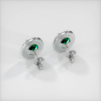 <span>3.00</span>&nbsp;<span class="tooltip-light">Ct.Tw.<span class="tooltiptext">Total Carat Weight</span></span> Emerald  Earring - Platinum 950