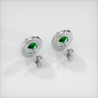 <span>2.22</span>&nbsp;<span class="tooltip-light">Ct.Tw.<span class="tooltiptext">Total Carat Weight</span></span> Emerald  Earring - Platinum 950
