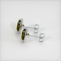 <span>3.10</span>&nbsp;<span class="tooltip-light">Ct.Tw.<span class="tooltiptext">Total Carat Weight</span></span> Gemstone Earrings, Platinum 950 3