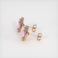 2.08 Ct.Tw. Gemstone Earrings, 14K Rose Gold 3
