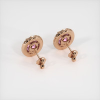 2.08 Ct.Tw. Gemstone Earrings, 14K Rose Gold 4