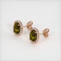 <span>3.10</span>&nbsp;<span class="tooltip-light">Ct.Tw.<span class="tooltiptext">Total Carat Weight</span></span> Gemstone Earrings, 14K Rose Gold 2