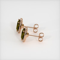 <span>3.10</span>&nbsp;<span class="tooltip-light">Ct.Tw.<span class="tooltiptext">Total Carat Weight</span></span> Gemstone Earrings, 14K Rose Gold 3