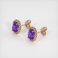 <span>1.62</span>&nbsp;<span class="tooltip-light">Ct.Tw.<span class="tooltiptext">Total Carat Weight</span></span> Gemstone Earrings, 14K Rose Gold 2