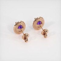 <span>1.62</span>&nbsp;<span class="tooltip-light">Ct.Tw.<span class="tooltiptext">Total Carat Weight</span></span> Gemstone Earrings, 14K Rose Gold 4