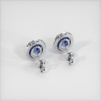 <span>3.15</span>&nbsp;<span class="tooltip-light">Ct.Tw.<span class="tooltiptext">Total Carat Weight</span></span> Sapphire Earrings, 14K White Gold 4