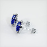 <span>7.83</span>&nbsp;<span class="tooltip-light">Ct.Tw.<span class="tooltiptext">Total Carat Weight</span></span> Sapphire Earrings, 18K White Gold 2