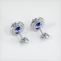 <span>7.83</span>&nbsp;<span class="tooltip-light">Ct.Tw.<span class="tooltiptext">Total Carat Weight</span></span> Sapphire Earrings, 18K White Gold 4
