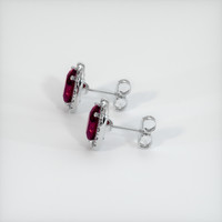 Ruby Earrings 2.92 Ct.Tw.Total Carat Weight, 18K White Gold Preview
