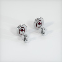 Ruby Earrings 2.92 Ct.Tw.Total Carat Weight, 18K White Gold Preview