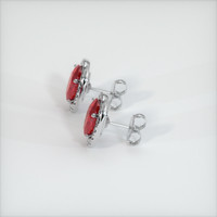 Ruby Earrings 4.15 Ct.Tw.Total Carat Weight, 18K White Gold Preview
