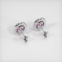 2.08 Ct.Tw. Gemstone Earrings, 18K White Gold 4