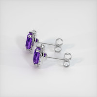 1.62 Ct.Tw. Gemstone Earrings, 18K White Gold 3