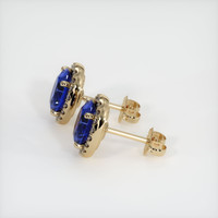 <span>7.83</span>&nbsp;<span class="tooltip-light">Ct.Tw.<span class="tooltiptext">Total Carat Weight</span></span> Sapphire Earrings, 18K Yellow Gold 2