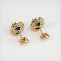 <span>7.83</span>&nbsp;<span class="tooltip-light">Ct.Tw.<span class="tooltiptext">Total Carat Weight</span></span> Sapphire Earrings, 18K Yellow Gold 4