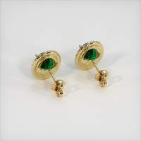 <span>2.42</span>&nbsp;<span class="tooltip-light">Ct.Tw.<span class="tooltiptext">Total Carat Weight</span></span> Emerald Earrings, 18K Yellow Gold 4