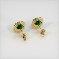4.81 Ct.Tw. Emerald Earrings, 18K Yellow Gold 4