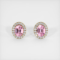 2.08 Ct.Tw. Gemstone Earrings, 18K Yellow Gold 1