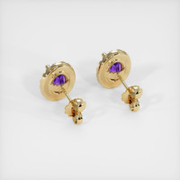 1.62 Ct.Tw. Gemstone Earrings, 18K Yellow Gold 4