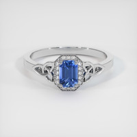 0.66 Ct. Sapphire Ring, Platinum 950 1