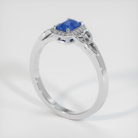 0.66 Ct. Sapphire Ring, Platinum 950 2