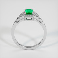 0.80 Ct. Emerald Ring, Platinum 950 3