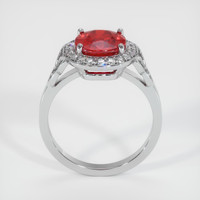 2.66 Ct. Ruby Ring, Platinum 950 3