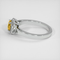 1.04 Ct. Yellow Sapphire Ring, Platinum 950 4