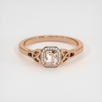 0.49 Ct. Sapphire Ring, 18K Rose Gold 1