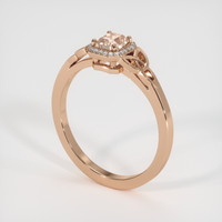0.49 Ct. Sapphire Ring, 18K Rose Gold 2
