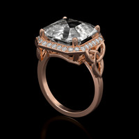 10.15 Ct. Sapphire Ring, 18K Rose Gold 2