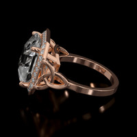10.15 Ct. Sapphire Ring, 18K Rose Gold 4