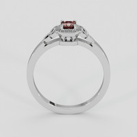 0.25 Ct. Reddish Pink Sapphire Ring, Silver 3