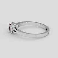 0.25 Ct. Reddish Pink Sapphire Ring, Silver 4