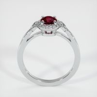 0.68 Ct. Ruby Ring, 14K White Gold 3